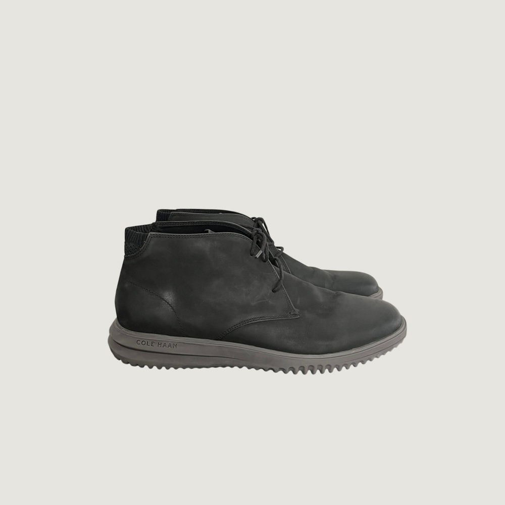 Cole Haan ZeroGrand Black Leather Chukka Boots Mens 12 M C36921